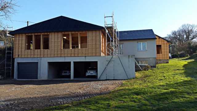 Agrandissement ossature bois