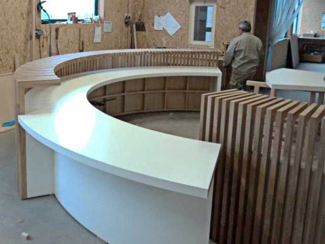 Bande d'accueil en bois et stratifié (3)