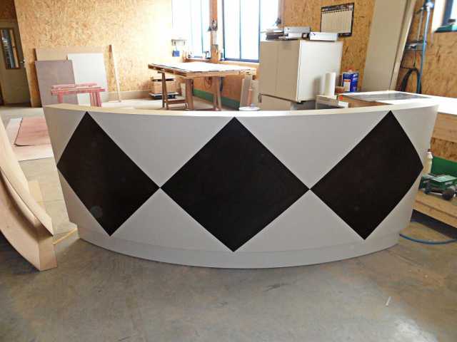 Bande d'accueil stratifié - motifs losanges