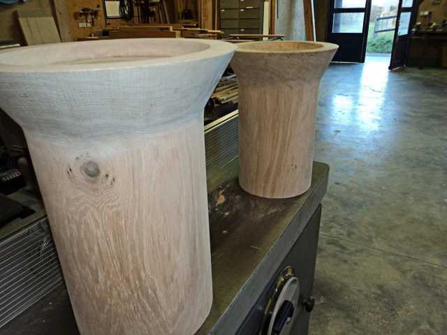 Console de salon en chêne (1)