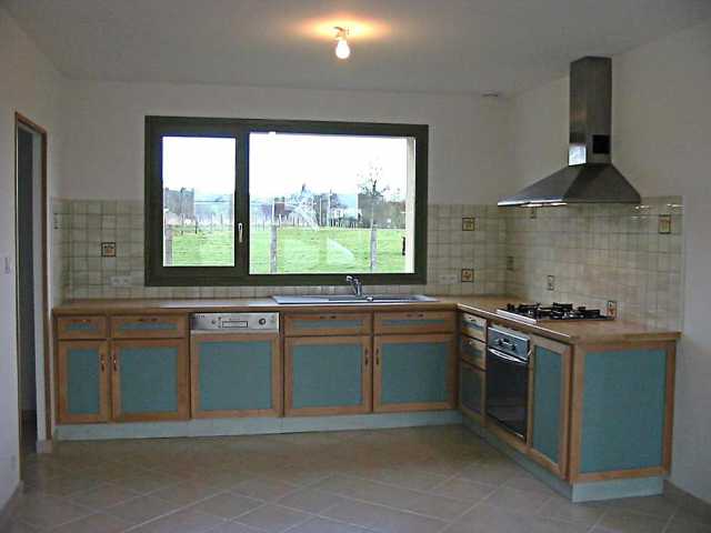 Cuisine bi couleur bois et stratifie (2)