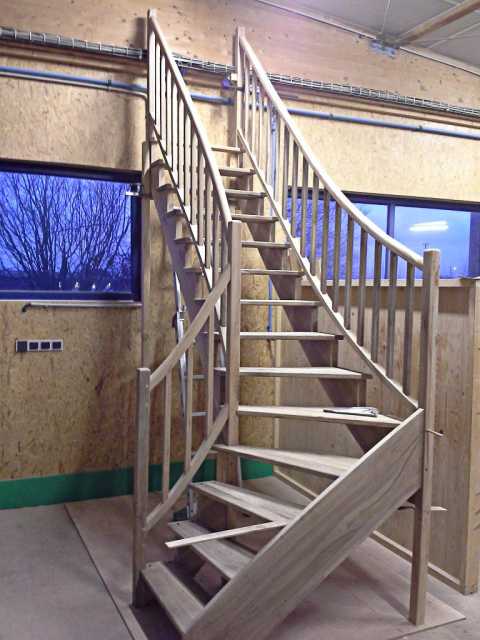 Escalier en hêtre