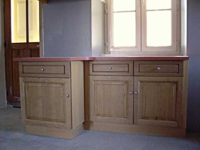 Meuble bas en chêne