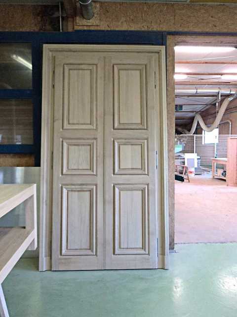 Porte chêne moulure à l'ancienne