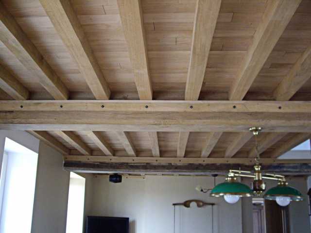 Solivage et plancher chêne